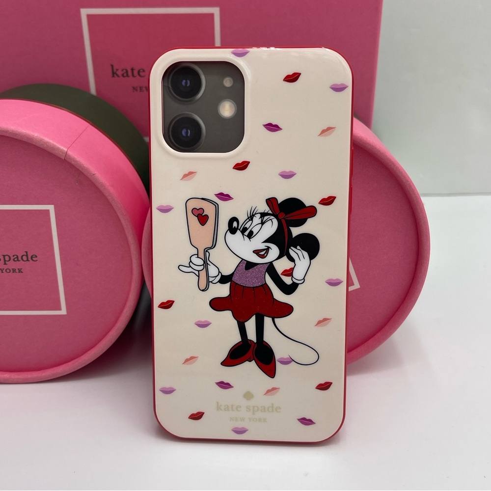 Kate Spade NY x Disney Minnie Mouse IPhone 12/12 Pro Mini Flexible Phone Case - Picture 6 of 16
